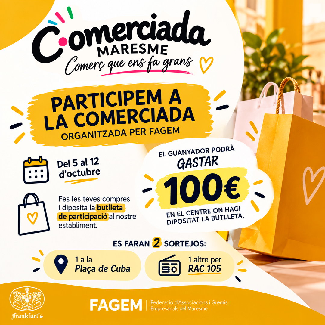 comerciada-maresme-2026-sorteig-100-euros-frankfurts-santa-anna