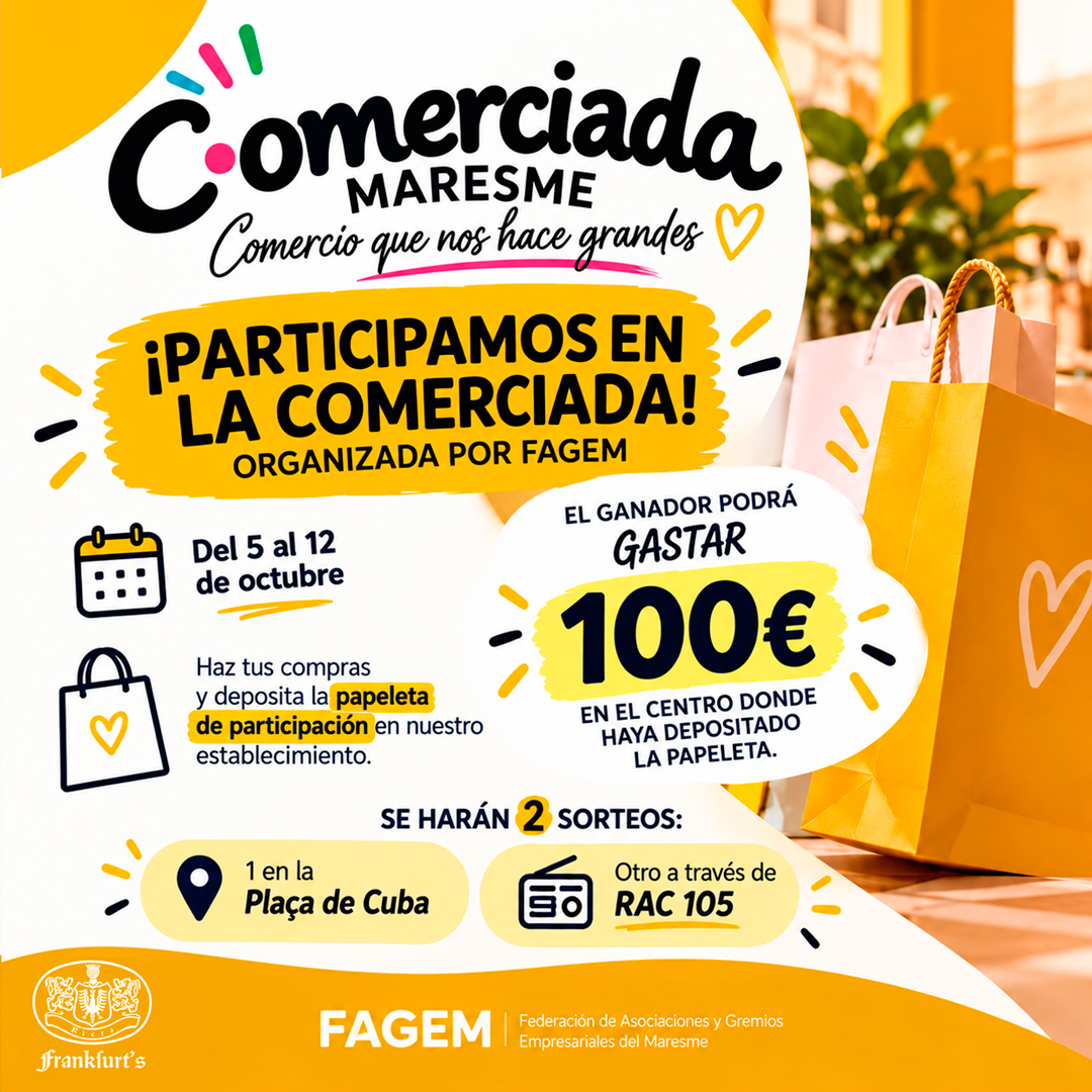 comerciada-maresme-2026-sorteo-100-euros-frankfurts-riera